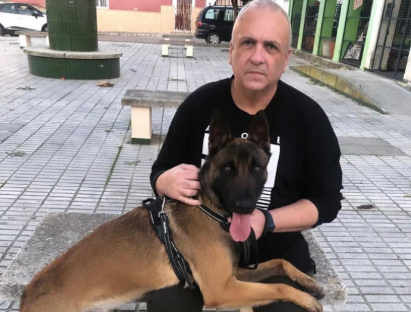 Hombre con cáncer de mama