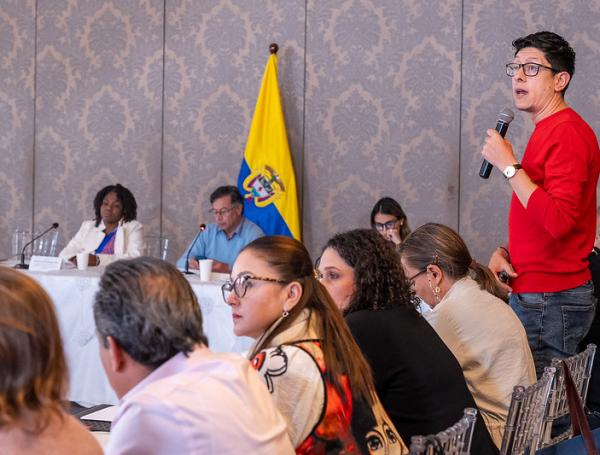 El ministro de Educación Daniel Rojas en el cónclave.