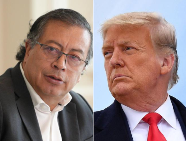 Presidentes Gustavo Petro, de Colombia, y Donald Trump, de EE. UU.