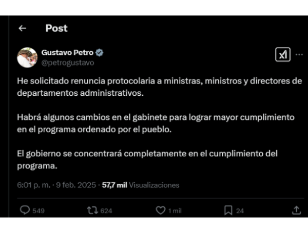 El mandatario anunció nuevos cambios en su gabinete