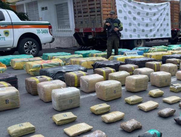 Incautaciones de droga en el Valle, en la vía que va de Florida a Cali.