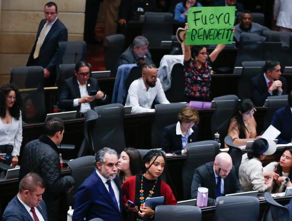 Armando Benedetti, designado ministro del Interior, en el Congreso