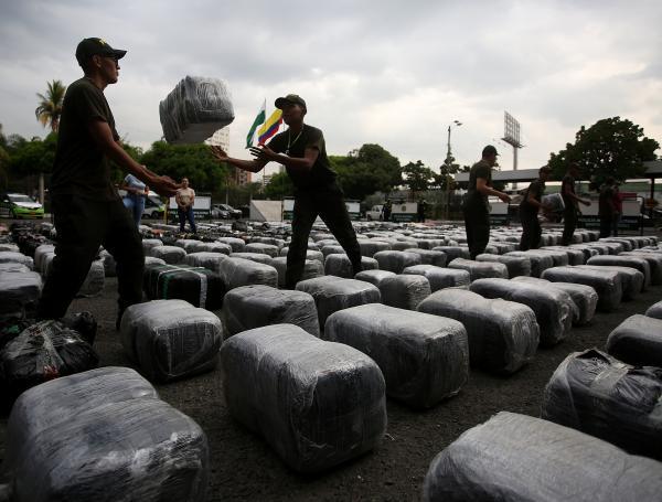 Uno de los mayores cargamentos demarihuana, en el último año, casi toneladas (5,6).