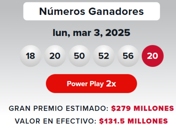 Powerball resultados