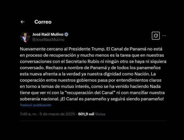 La dura respuesta del presidente panameño a Donald Trump sobre el Canal de Panamá