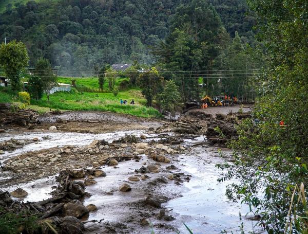 Desastre invernal en El Encano, Nariño, en zona de la laguna de La Cocha.