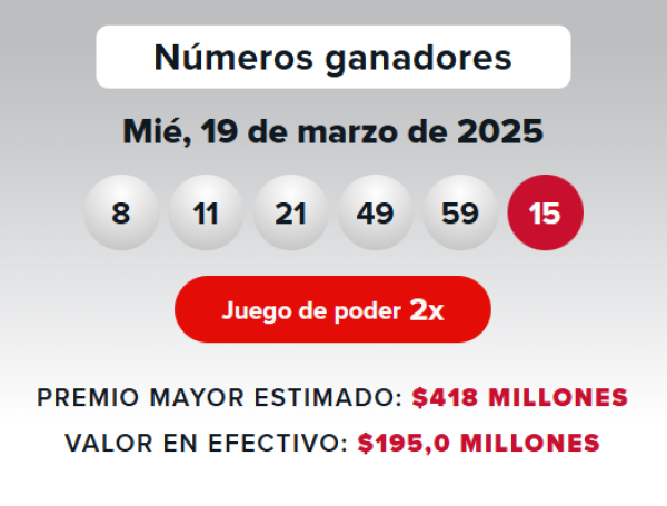 Powerball resultados