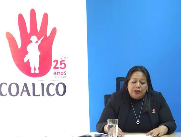 Ilda Molano, representante de la Coalición contra la Vinculación de Niñas, Niños y Jóvenes.