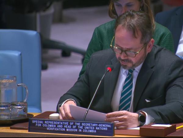 Carlos Ruiz Massieu, jefe de la Misión de Verificación de la ONU en Colombia.