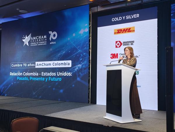 Presidenta de AmCham Colombia, María Claudia Lacouture.