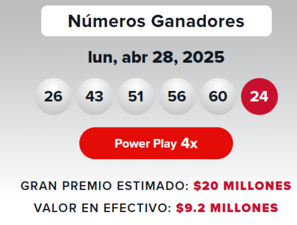 Powerball resultados