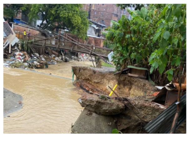 Emergencia por lluvias en Medellín