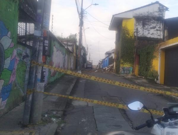 Así quedó la estructura desplomada en San Antonio.