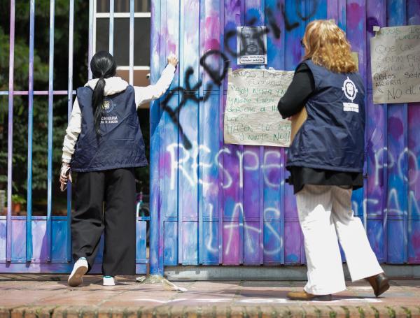 Procuraduría visitó el hogar infantil en el sur de Bogotá.