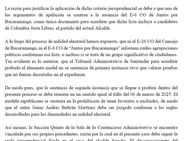 Razones de Humberto Sierra en caso de doble militancia