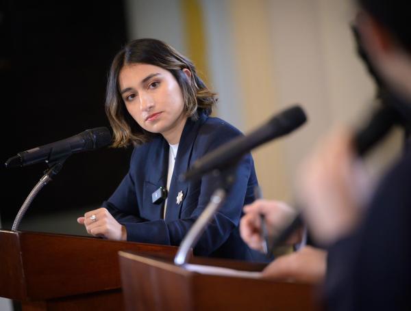 La canciller Laura Sarabia.