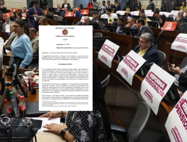 Corte Constitucional solicita pruebas del caso UNGRD para analizar demanda contra la reforma pensional