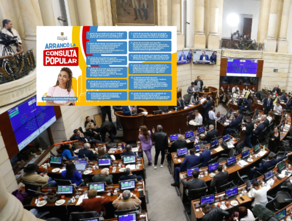 El presidente Gustavo Petro se fue contra el Senado por hundir la consulta popular.