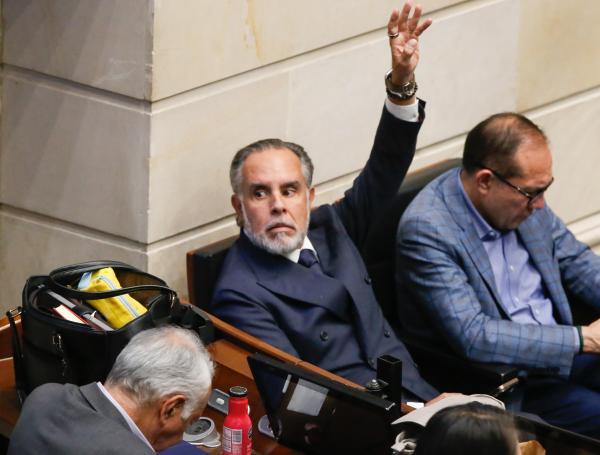 Armando Benedetti durante la plenaria de este miércoles.