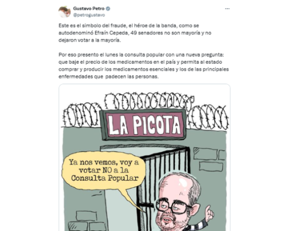 Anuncio del presidente Petro sobre la nueva pregunta de la consulta popular.