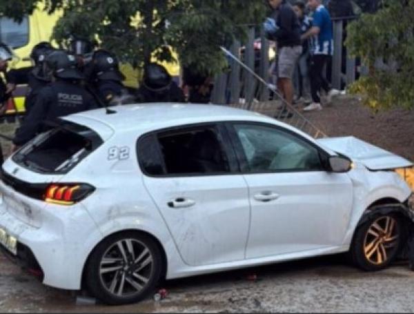 Fuerte accidente en Barcelona
