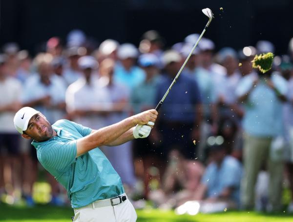 Scottie Scheffler, en la tercera ronda en el PGA Championship.