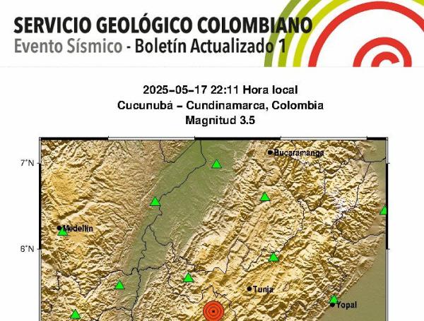 Sismo en Cucunubá.