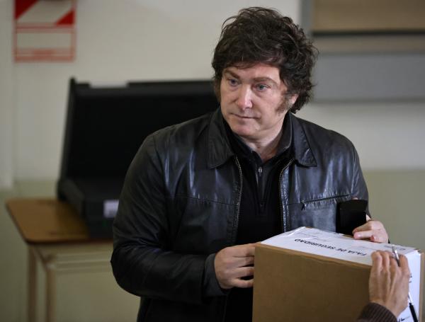 Javier Milei en elecciones de Argentina