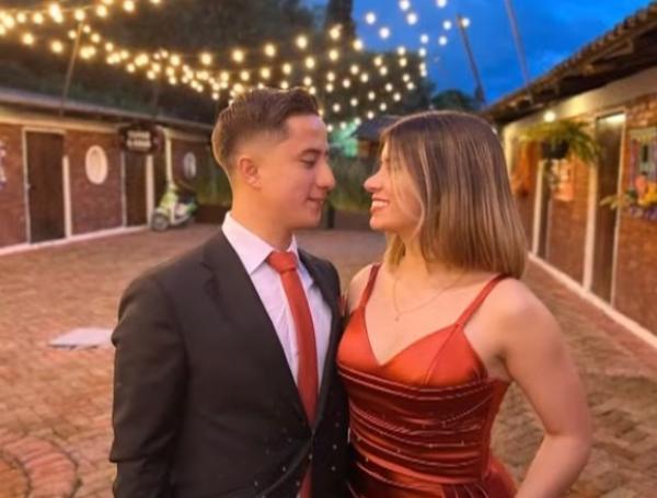 Tatiana Hernández y su novio David Espitia.