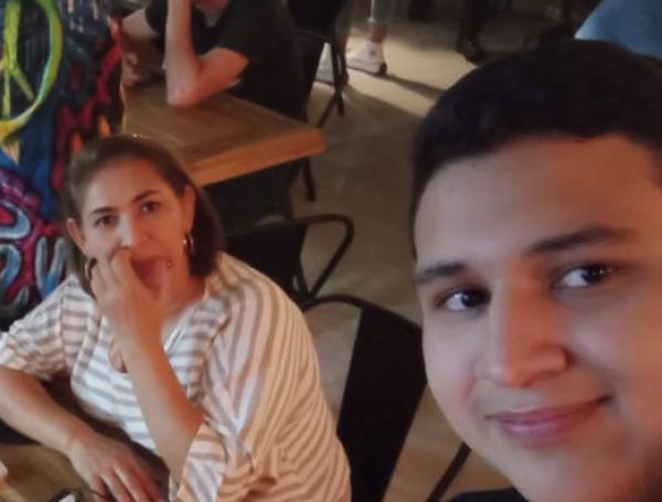 Jose Ramírez y su madre