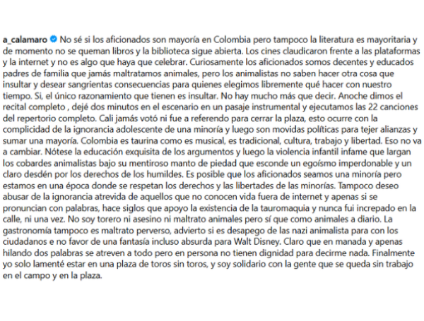 Andrés Calamaro en Cali.