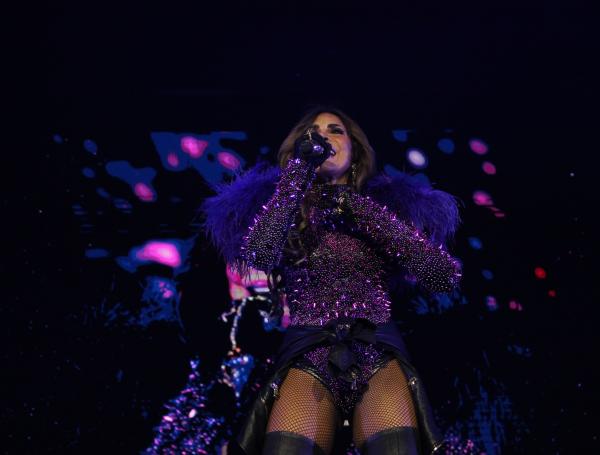 Gloria Trevi en concierto en Bogotá.
