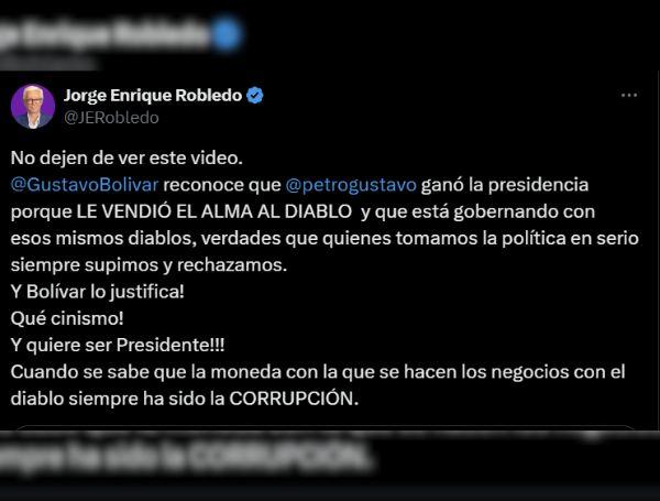 Tweet de Jorge Enrique Robledo