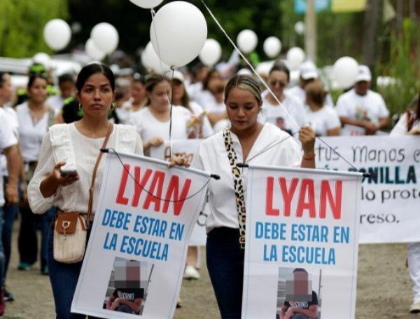 Manifestación en Jamundí, clamando por la liberación del menor de 11 años