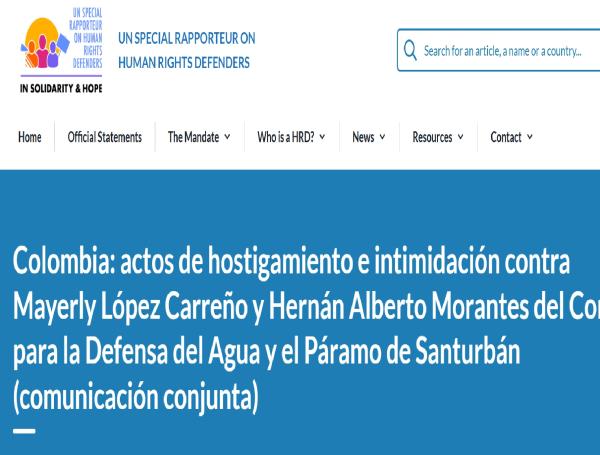 Onu rechaza amenazas de ambientalistas