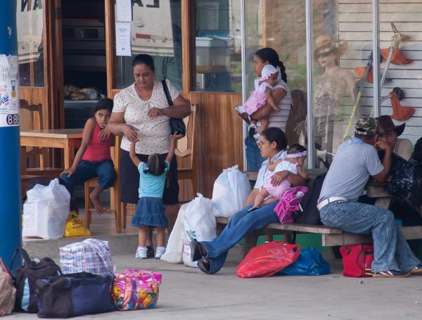Migrantes latinos en Estados Unidos.