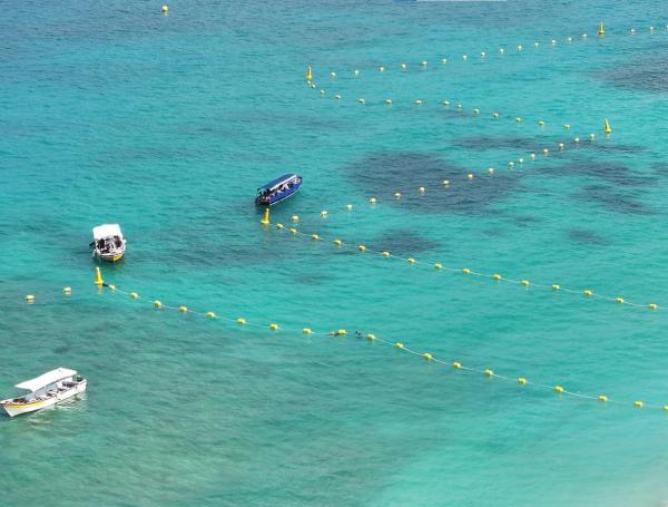 zonas demarcadas en Playa Blanca