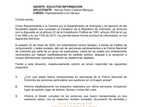 Solicitud de información