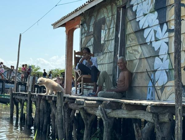 Nueva Venecia, corregimiento palafito en medio de la Ciénaga Grande de Santa Marta