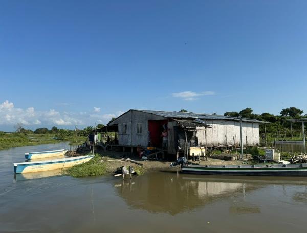 Nueva Venecia, corregimiento palafito en medio de la Ciénaga Grande de Santa Marta