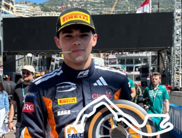 Sebastián Montoya, tercero en Mónaco