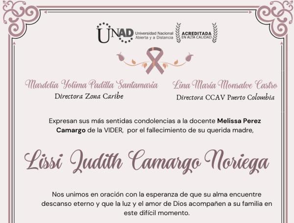 Lissi Judith Camargo Noriega, docente asesinada en Atlántico.