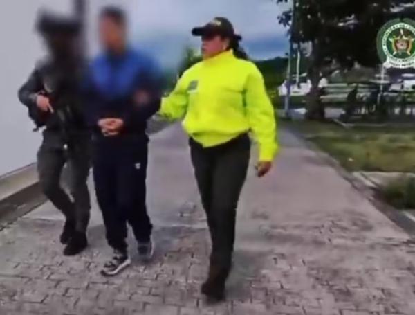 Captura del presunto disidente, el hombre de confianza de alias Giovanny.