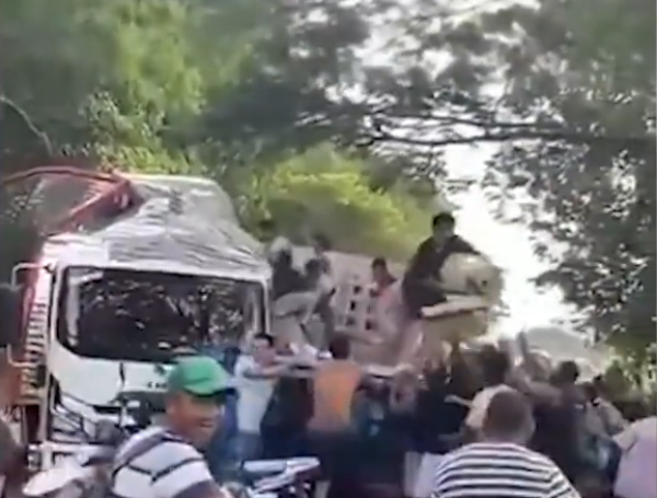 Robo camión en Magangué, Bolívar.