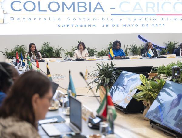 La canciller Laura Sarabia en la cumbre del Gran Caribe.