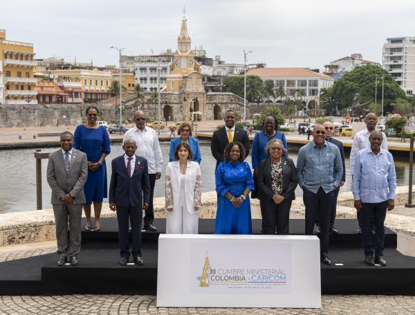 La canciller Laura Sarabia en la cumbre del Gran Caribe.