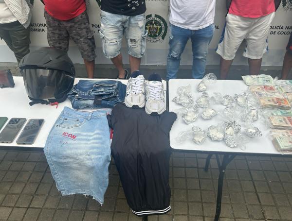 Banda 'los Piratas', capturada por la Policía de Cali.