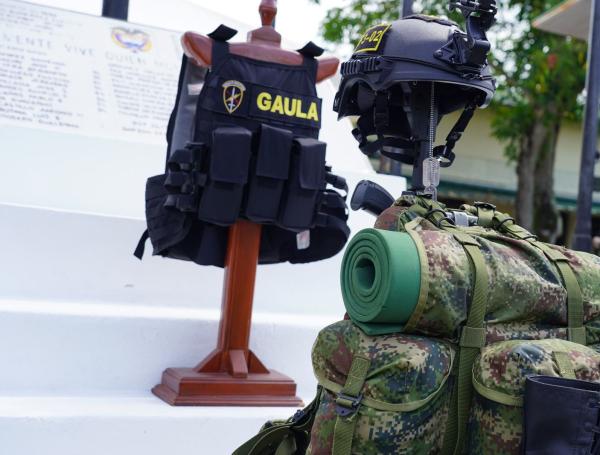 Elementos del Gaula Militar en Barrancabermeja