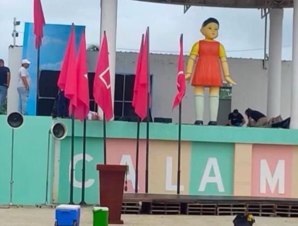 Netflix graba promoción del Juego del Calamar en Bolívar.