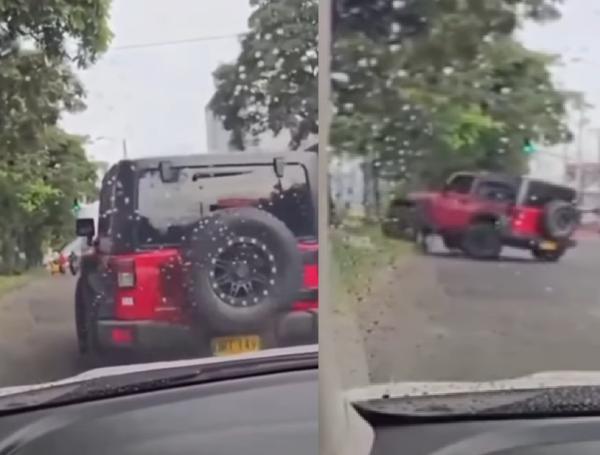 Conductor de Jeep se estrelló con tres carros